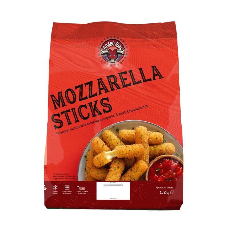 【冷凍】Rodeo Joe's モッツァレラチーズフライ 1.2kg 【冷凍】Rodeo Joe's モッツァレラチーズフライ 1.2kg