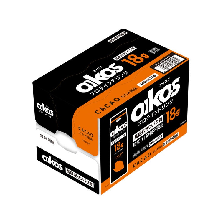 オイコスプロテインドリンク カカオ 240ml x 12