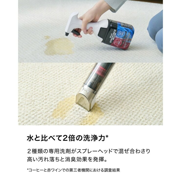 シャーク コードレス シミ取りクリーナー StainForce 専用洗剤 2個セット HX100JCO