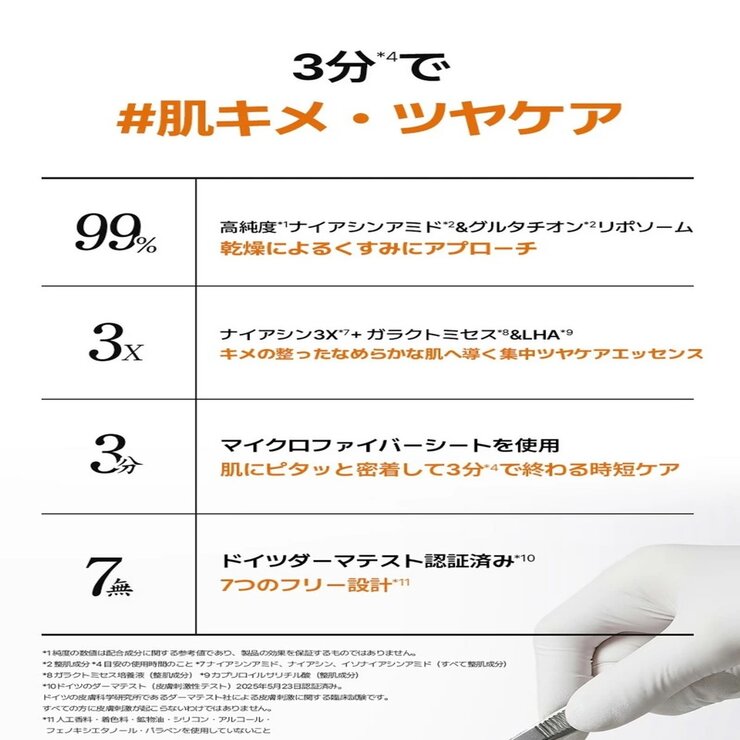 MEDIHEAL (メディヒール) 3ミニッツ マスク 7P ナイアシン