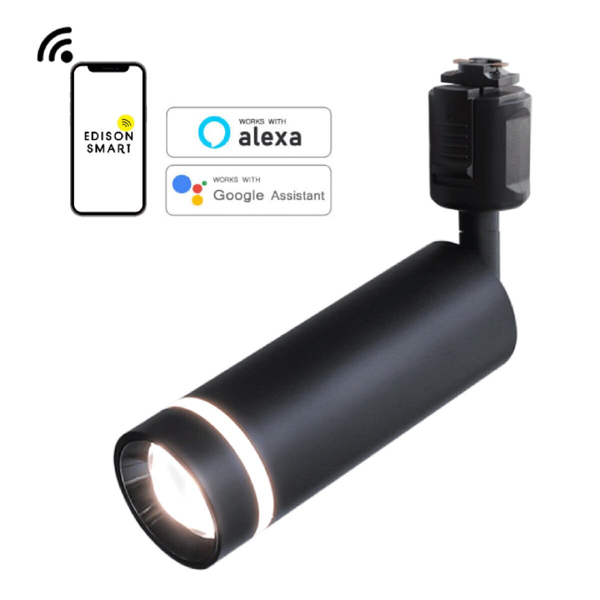 Edison Smart（エジソンスマート） TREO ミニスポットライト ダクトレール用 ブラックTRE-TL182BK