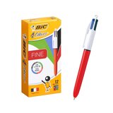 BIC 4色油性ボールペン 0.7ｍｍ 12本入り