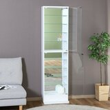 コレクションラック TOR ハイタイプミラー付き ホワイト