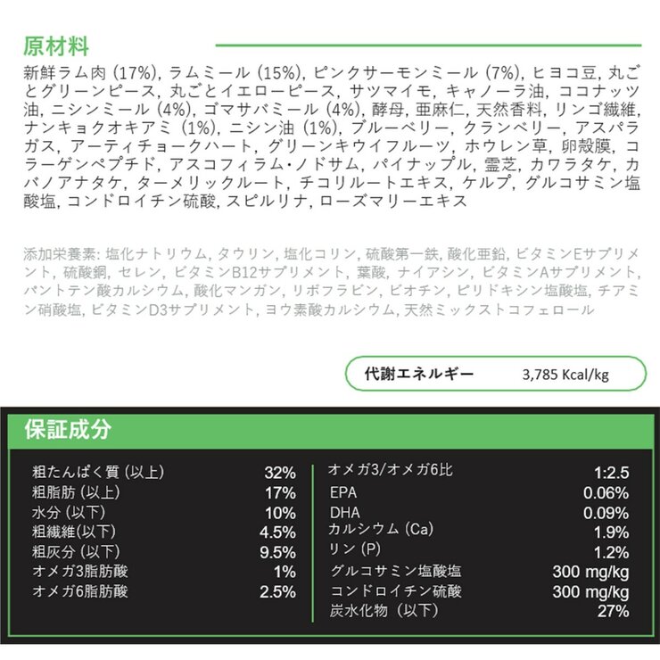 チャーム グラスフェッドラム 10kg 愛犬用