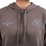 エル レディース ロゴ パーカー ダークグレー S エル レディース ロゴ パーカー ダークグレー S