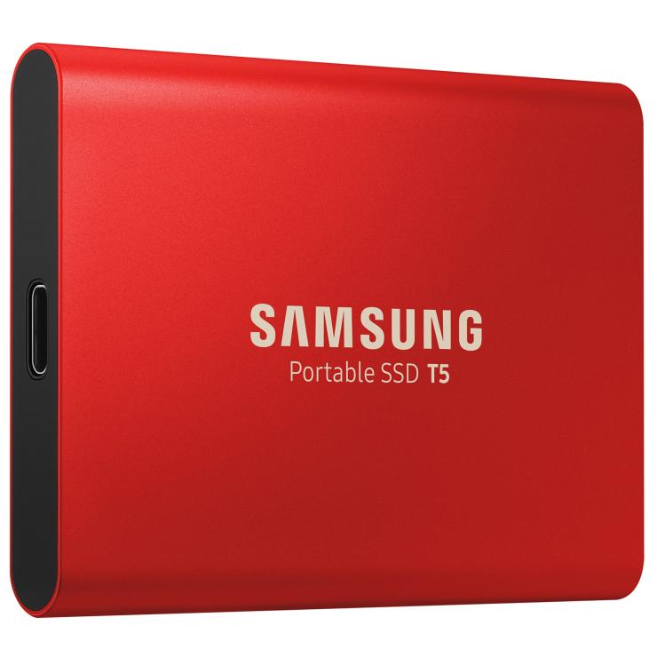 SAMSUNG 外付けSSD T5 1TB MU-PA1T0R レッド
