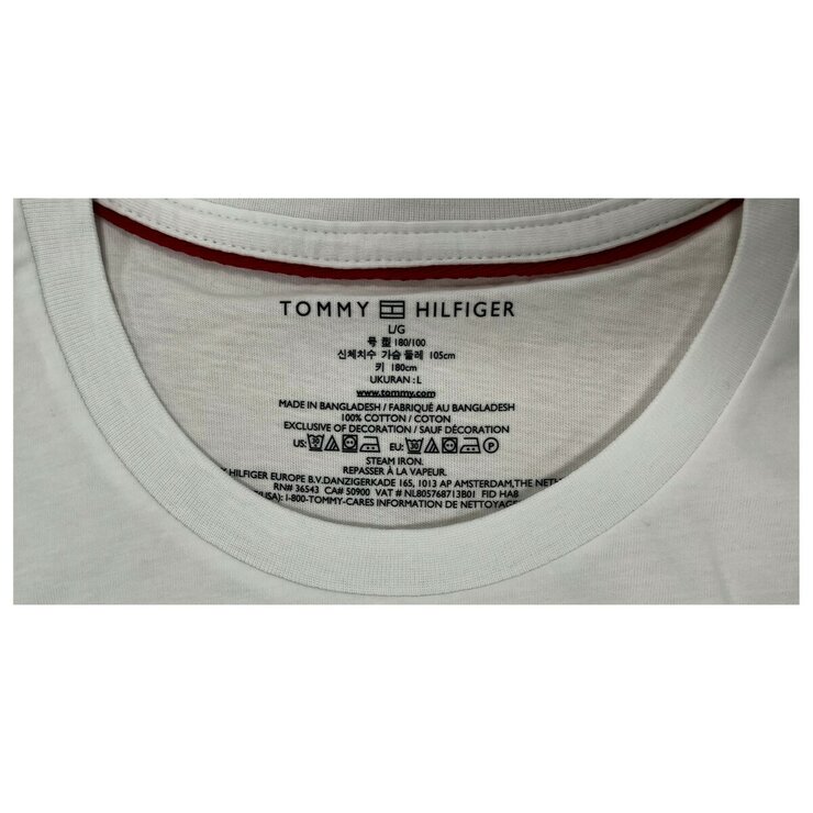トミーヒルフィガー メンズ 半袖 Tシャツ ホワイト XL