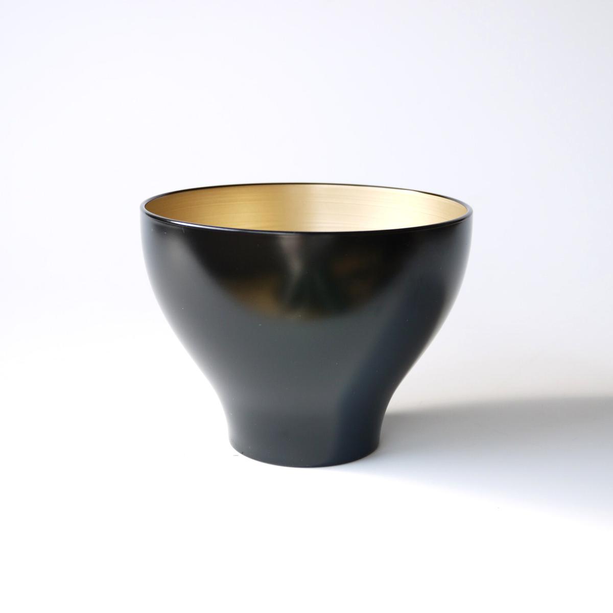 越前漆器 カップ Lサイズ 2個セット ブラック / ゴールド