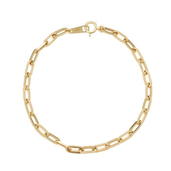 18K イエローゴールド ペーパークリップ ブレスレット