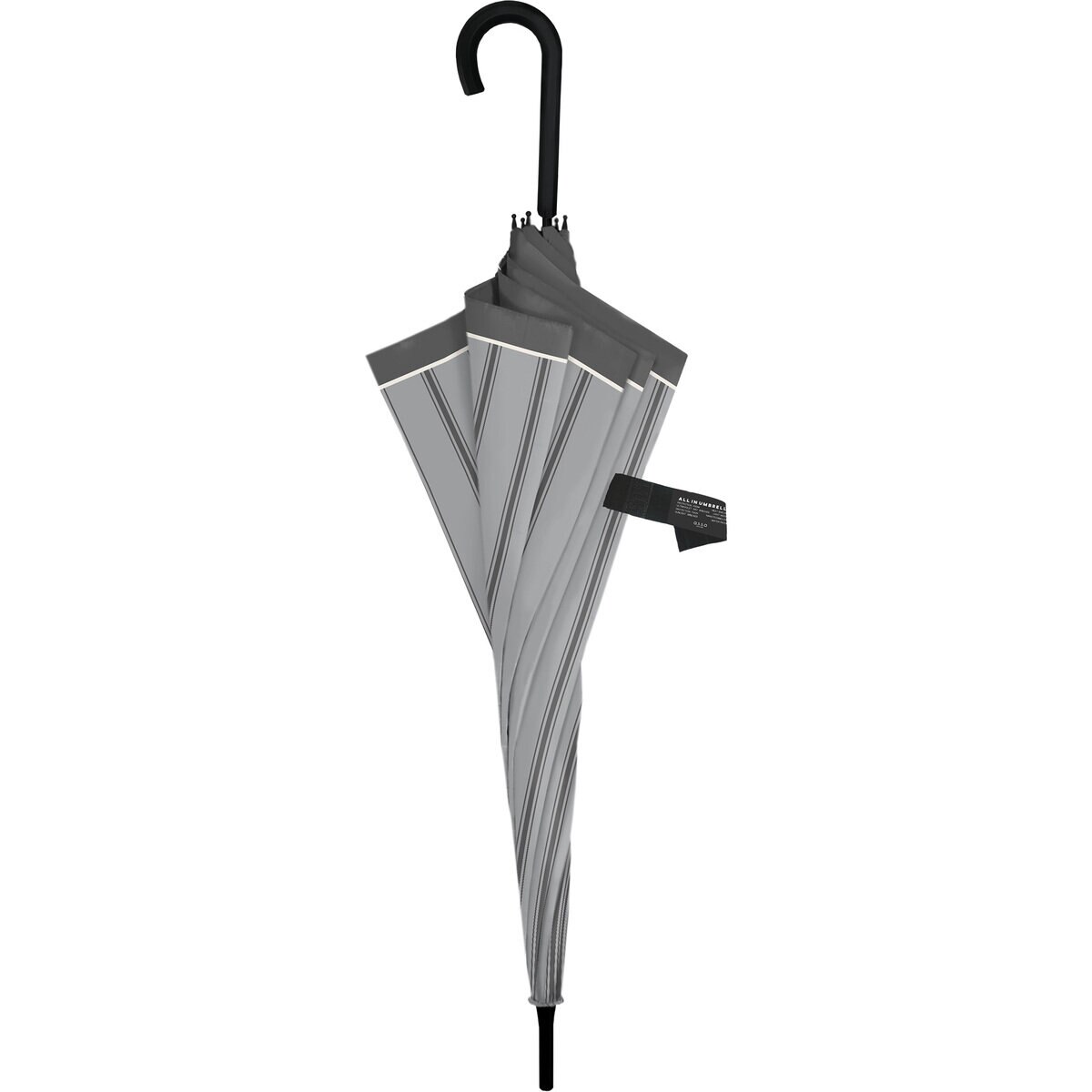 assa 日傘長傘 AL60 グレー / トリプルストライプ AL760