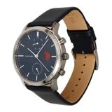 ユーエスポロアッスン ラウンド クォーツ ウォッチ ブルーｘブルー US-12ABLBL