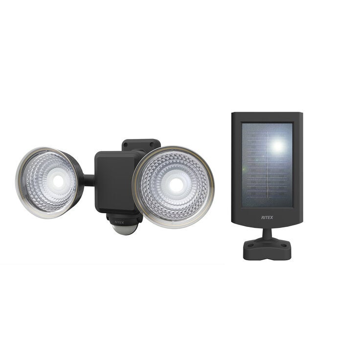RITEX フリーアーム式 LEDソーラーセンサーライト 1.3W×2灯 S-25L RITEX フリーアーム式 LEDソーラーセンサーライト 1.3W×2灯 S-25L