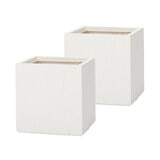 ヤマテー ベータ キューブプランター XXS 23cm 2個セット ホワイト ZZ-C14W23Ex2