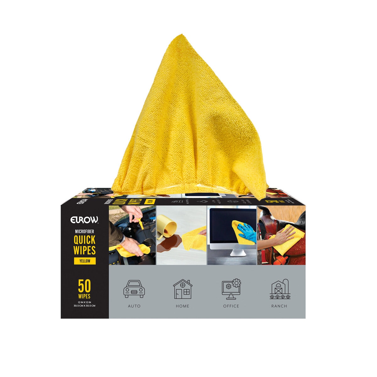 EUROW マイクロワイプ 50枚入り イエロー