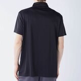 カッパ メンズ ハーフジップ 半袖 Tシャツ / ブラック / LL