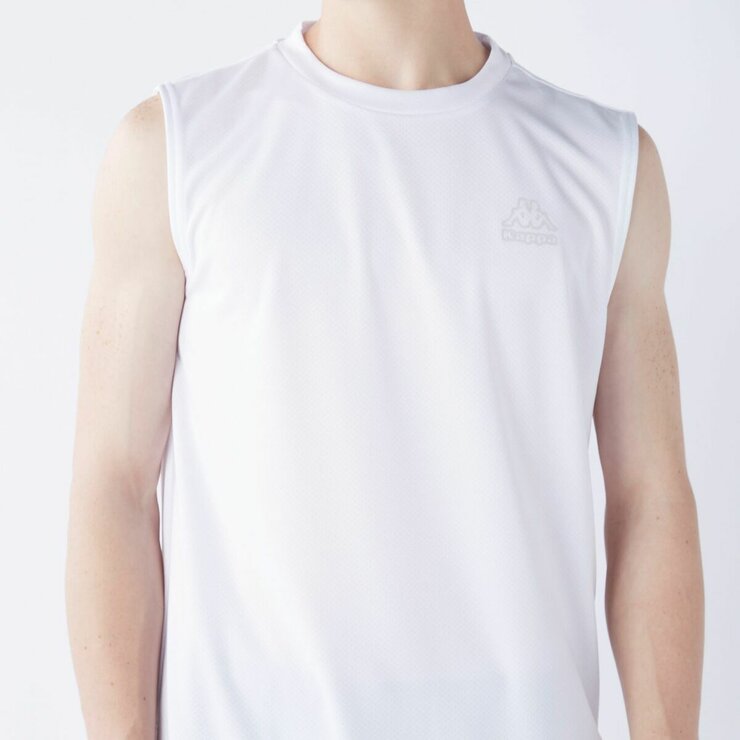 カッパ メンズ アクティブ タンクトップ / ホワイト / LL