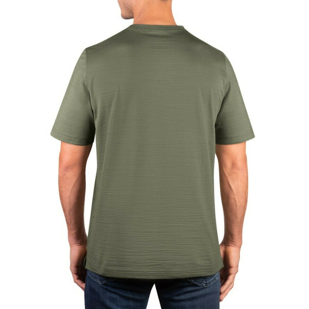 カークランドシグネチャー メンズ 半袖 Tシャツ グリーン L