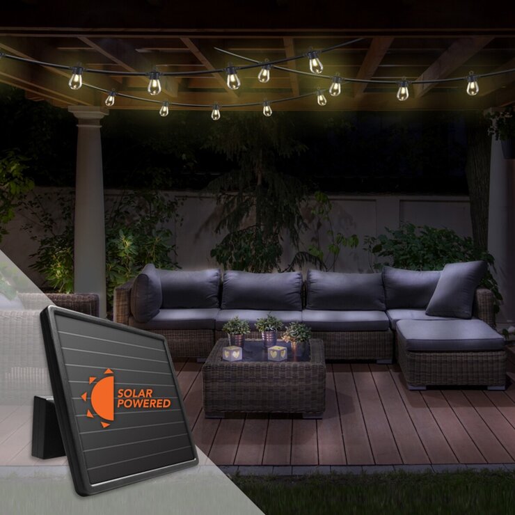 Sunforce LED ソーラーストリングライト 10m 15球 屋外用 Sunforce LED ソーラーストリングライト 10m 15球 屋外用