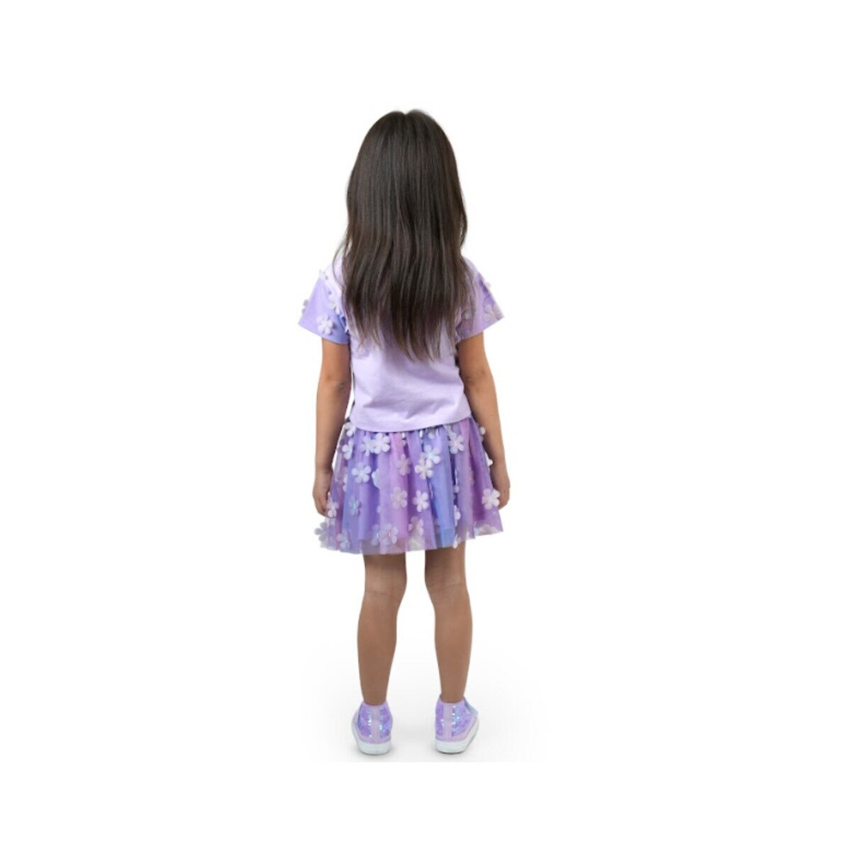 ディズニー チュチュスカート付きドレス ２ピースセット ラプンツェル B 3T