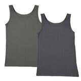 アツギ リブタンクトップ 2枚組 アソート1 XL