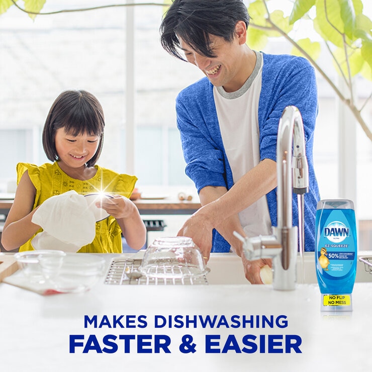 DAWN ウルトラ EZ スクイーズ 食器用洗剤 650ml x 3本 スポンジ1個付き DAWN ウルトラ EZ スクイーズ 食器用洗剤 650ml x 3本 スポンジ1個付き