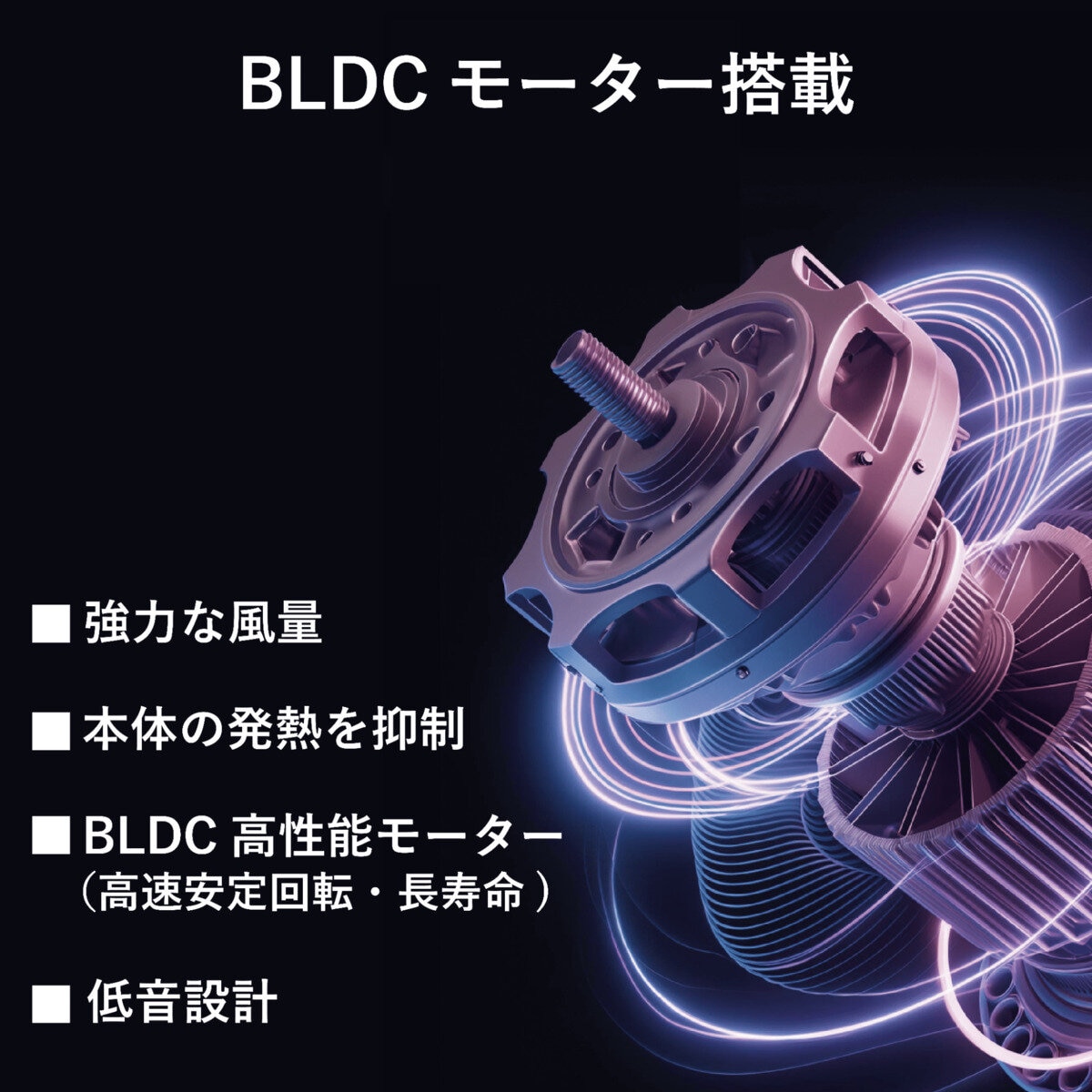 GEEK 大風量BLDCモーター ヘアドライヤー ホワイト