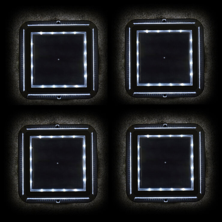 大進 ソーラーガーデンライト タフ スクエア 4個セット