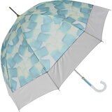 assa 雨傘長傘 CAL60 お菓子 透明 ブルー / ソーダグミ RL831