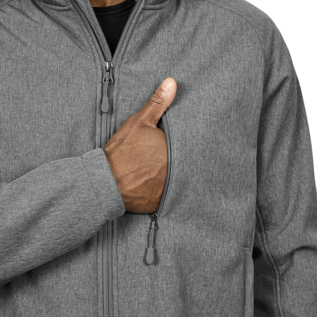 カークランドシグネチャー メンズ ジャケット グレーヘザー L