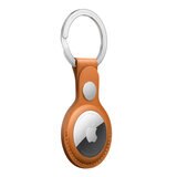 AirTag レザーキーリング サドルブラウン