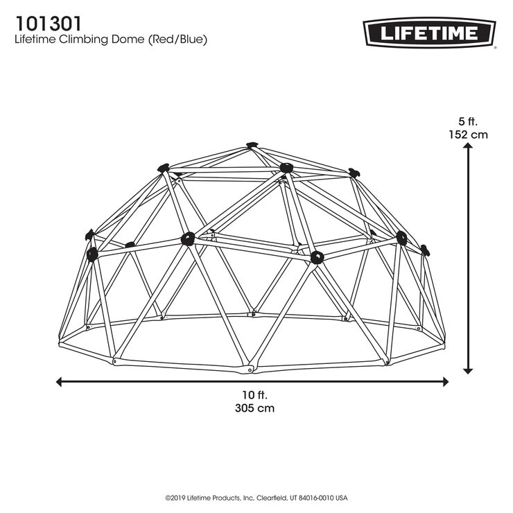 LIFETIME ジオドーム クライミングジャングルジム (モデル#101301) LIFETIME ジオドーム クライミングジャングルジム (モデル#101301)