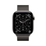 Apple Watch S11 Cellular 46mmスレートチタニウムケースとスレートミラネーゼループ - M/L