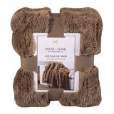 HOUSE & HOME 大判ひざ掛け 152cm x 177cm ナチュラル