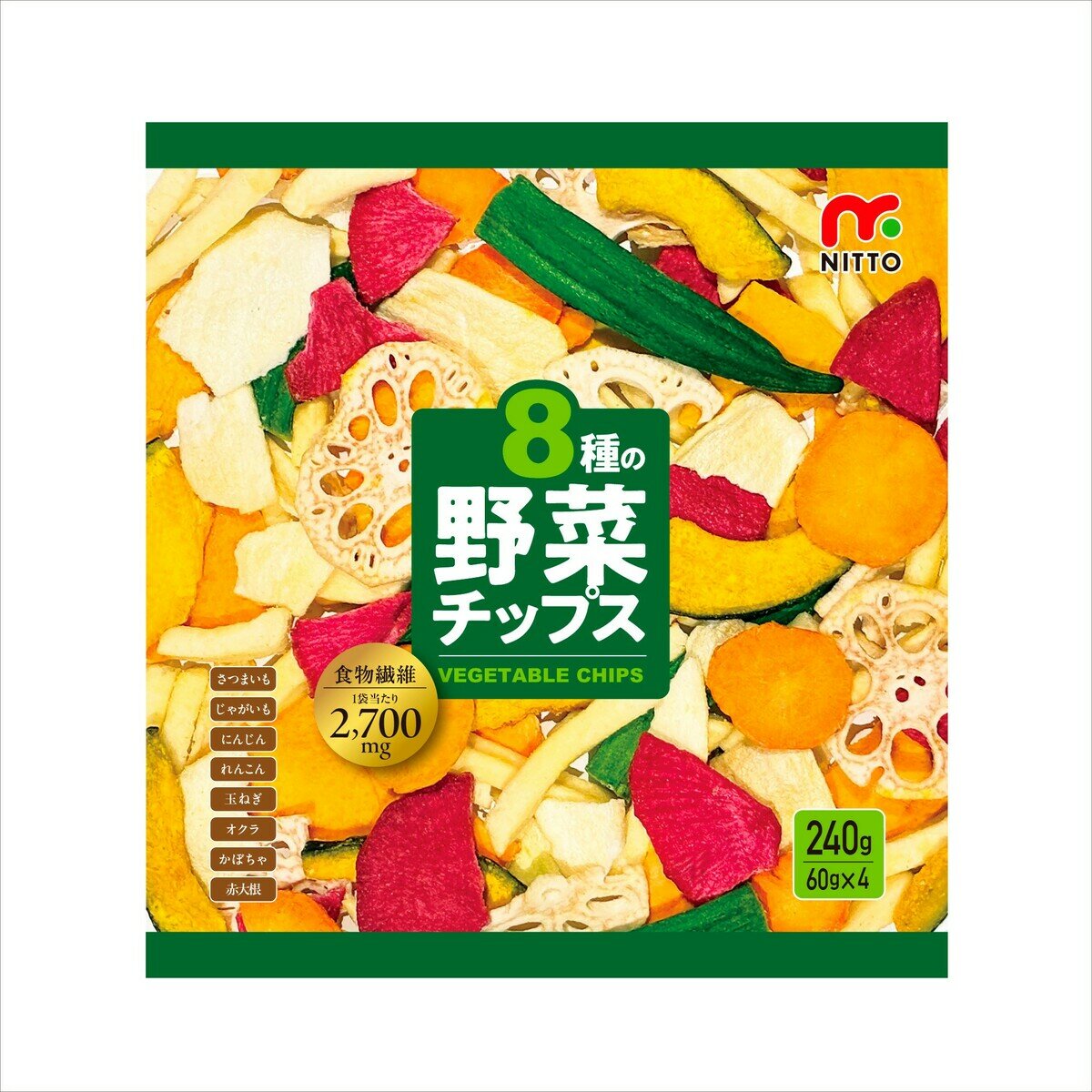 8種の野菜チップス 240g