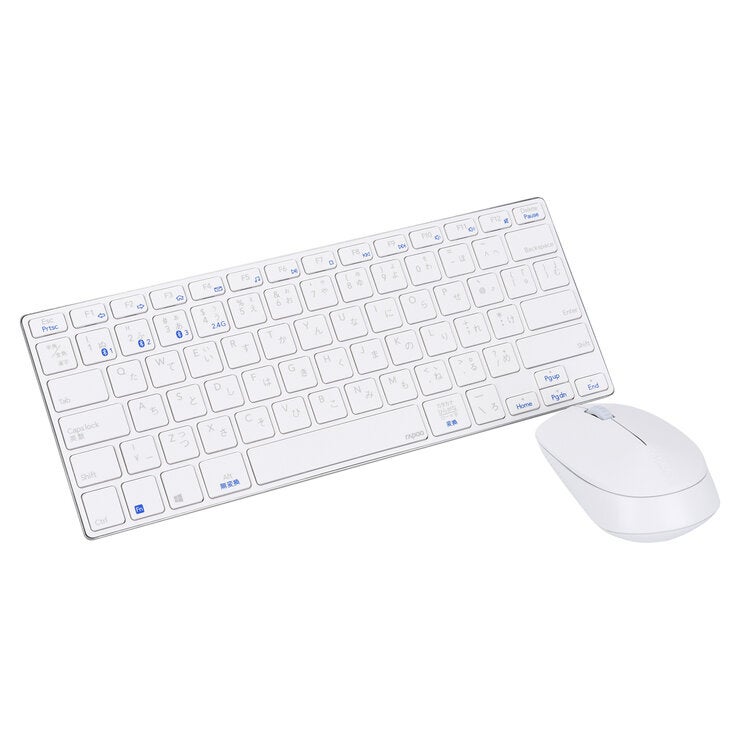 rapoo 極薄キーボード&静音マウスセット ホワイト rapoo 極薄キーボード&静音マウスセット ホワイト