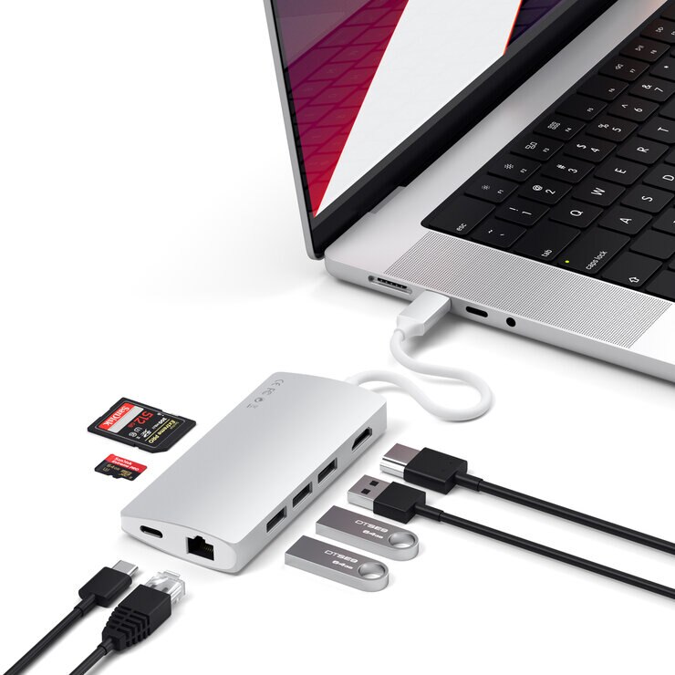Satechi USB-Cマルチポートアダプター4K with イーサーネット V2