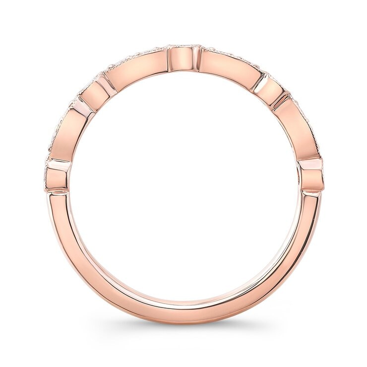 18K ローズゴールド 0.2カラット ダイヤモンド リング 18K ローズゴールド 0.2カラット ダイヤモンド リング