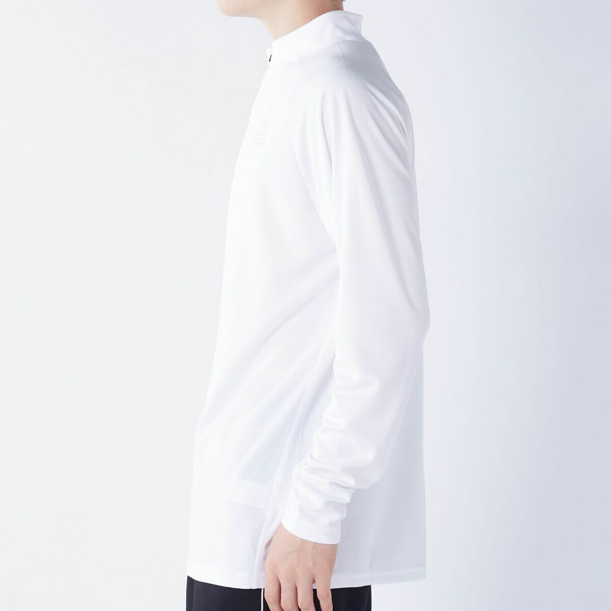 カッパ メンズ ハーフジップ 長袖 Tシャツ / ホワイト / L