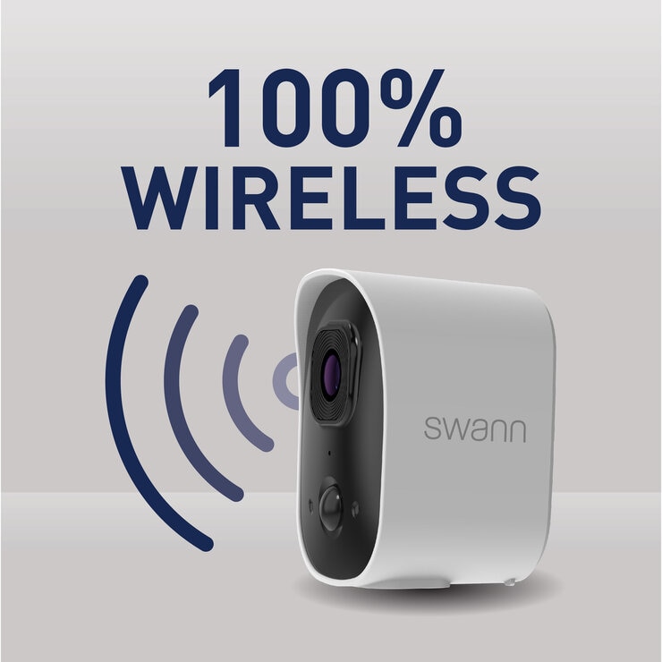 Swann（スワン）2K Wi-Fi バッテリー駆動 セキュリティカメラ ソーラーパネル＆16GB SD カード付属