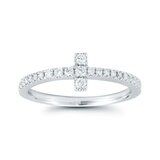 18K ホワイトゴールド 0.28カラット ダイヤモンドリング