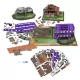 4Dシティスケープ 3D立体パズル アソートメント ハリーポッター バロウ, ハグリッドの小屋, ナイトバス