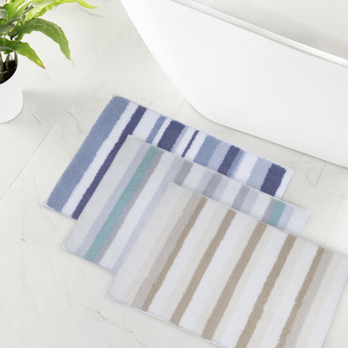 WELHOME バスラグ 45cm x 60cm 2個パック