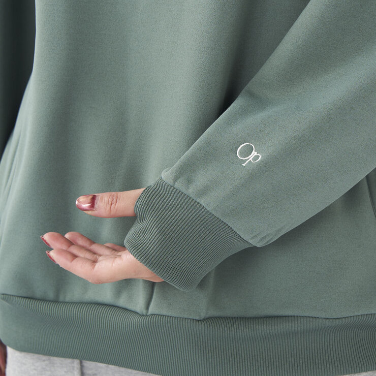 オーシャンパシフィック レディース ハーフジップ スウェットシャツ