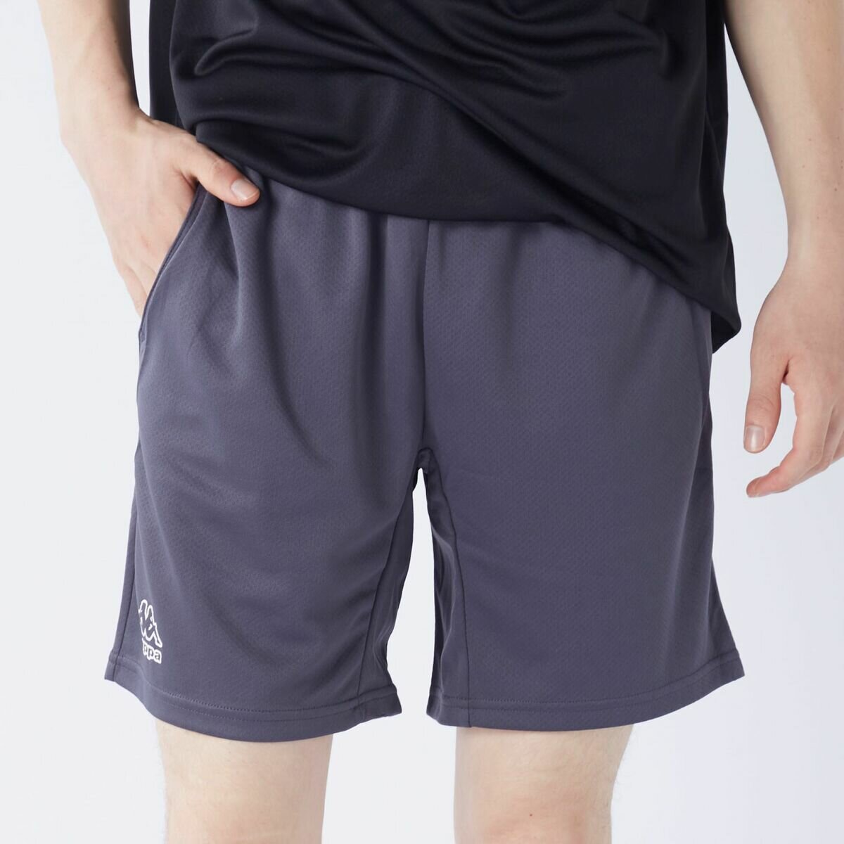 カッパ メンズ アクティブ ショートパンツ / チャコールグレー / LL