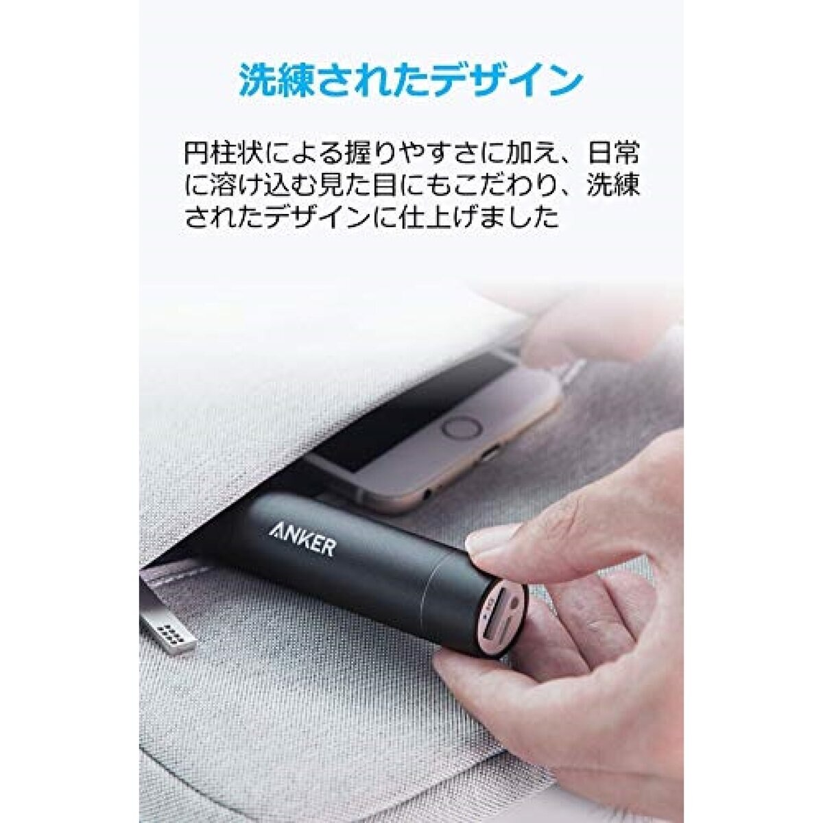Anker（アンカー）モバイルバッテリー PowerCore+ mini ブラック A1104N12-9