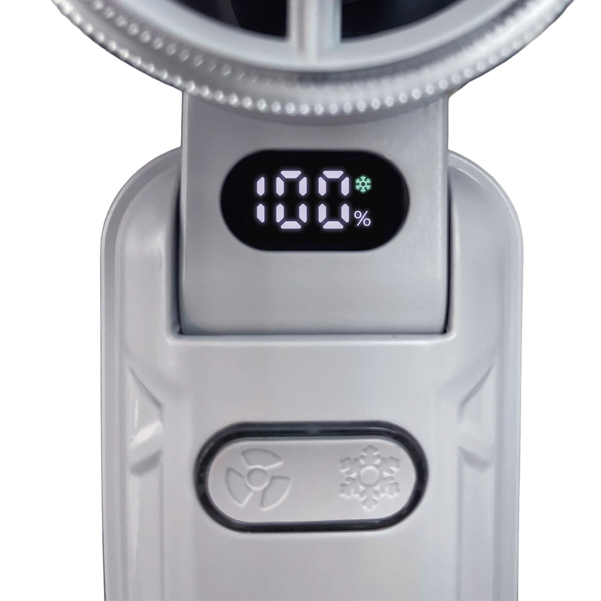 Seena 冷却プレート付 リン酸鉄バッテリー ハンディファン 2個セット グレー×グレー