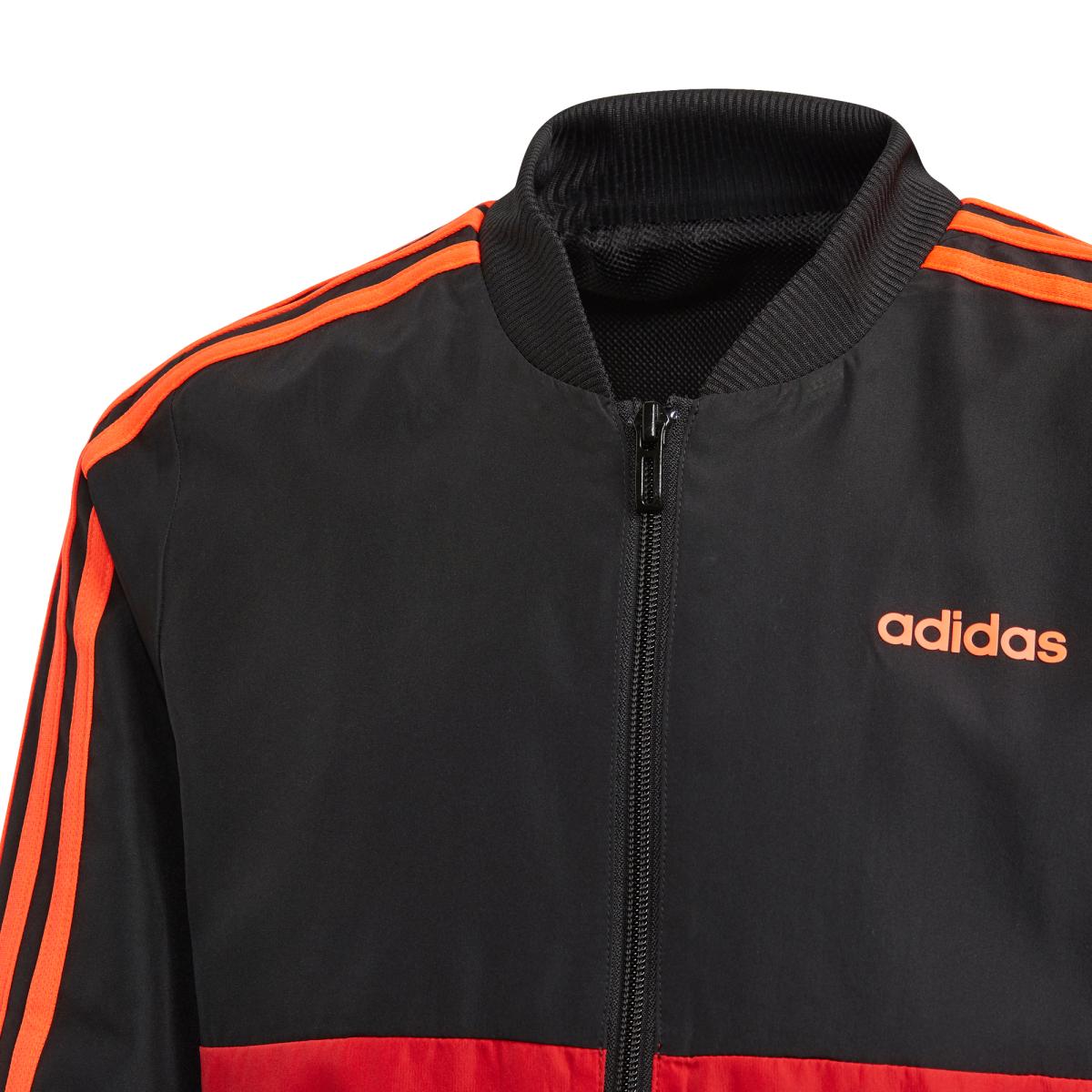 アディダス ボーイズ エッセンシャルズ 上下セット レッド 160