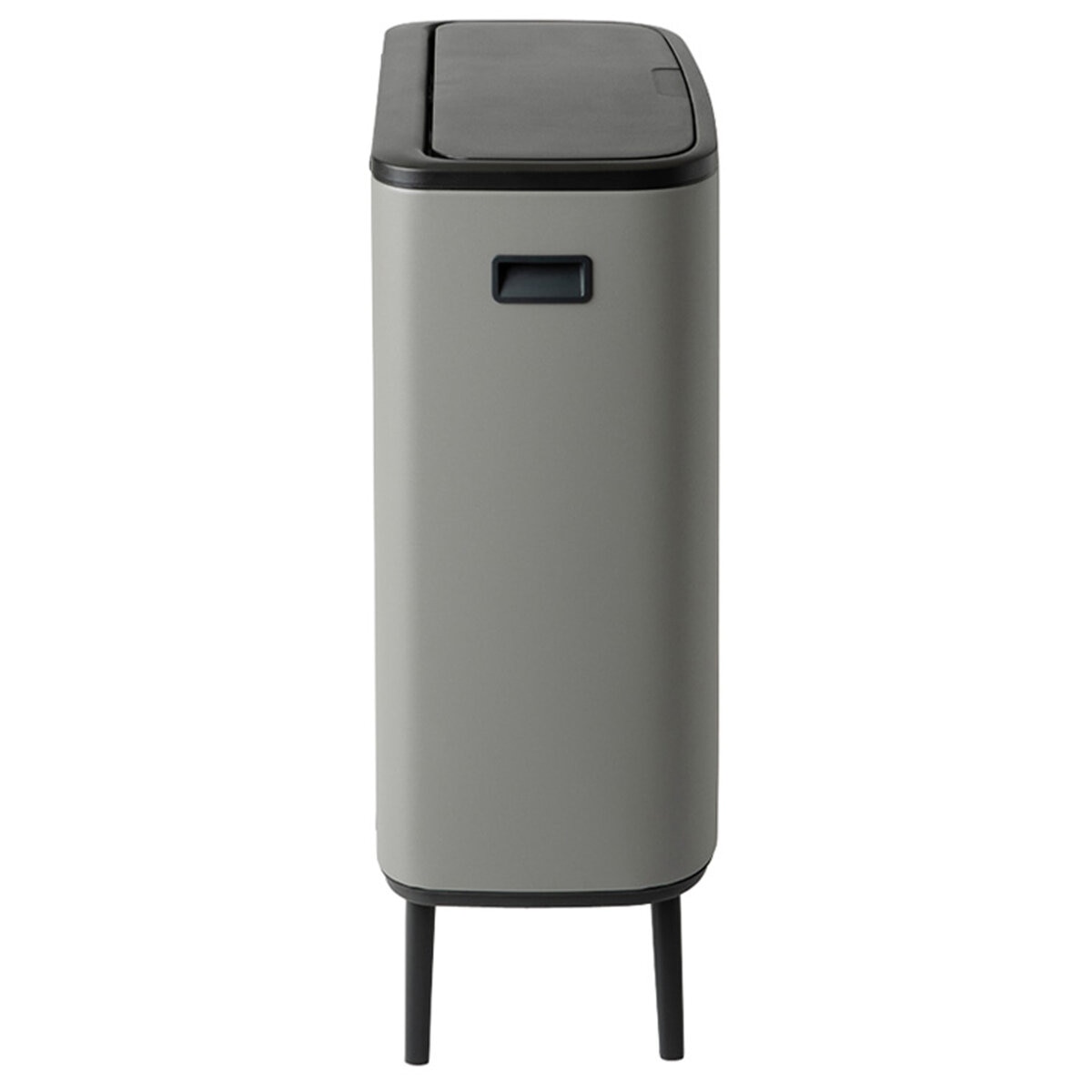 ブラバンシア BoタッチビンHi 2x30L   タッチ式ごみ箱 2分別(脚つき)  ミネラルコンクリートグレー  130663