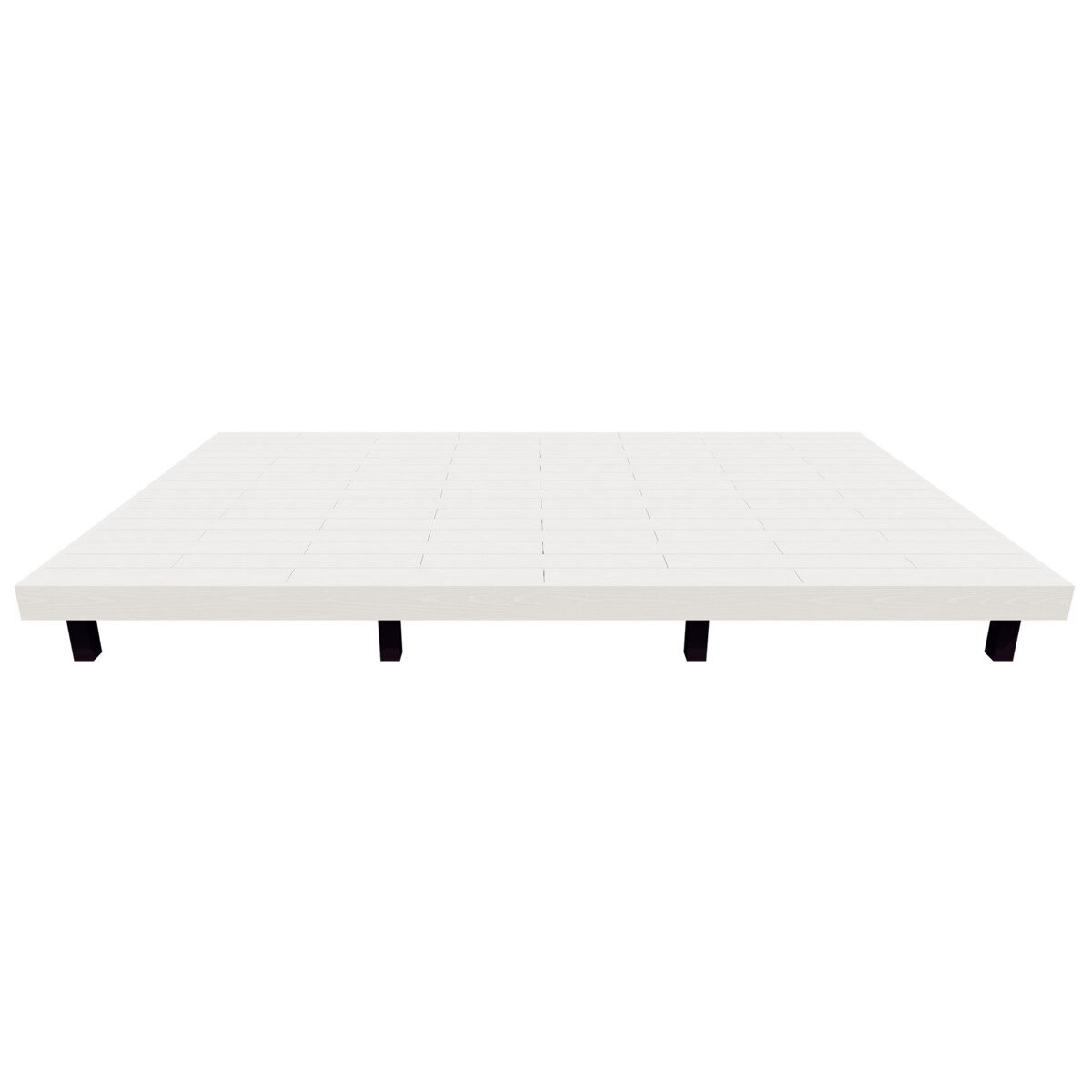 MINO 彩木 ガーデンデッキ セット W4068 x D2429mm ホワイト 高400～500mm