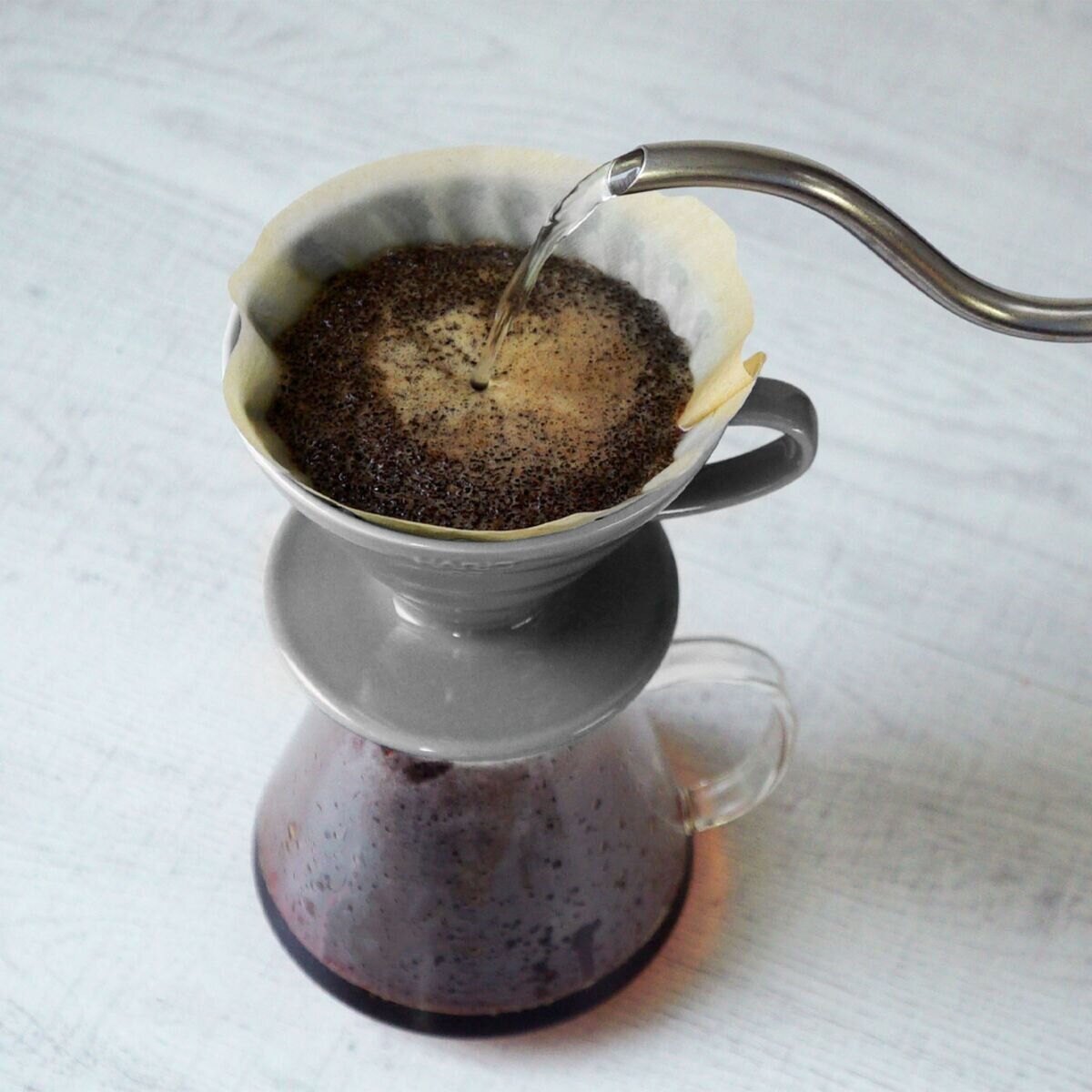 ハリオ V60 セラミック ドリッパーセット グレー